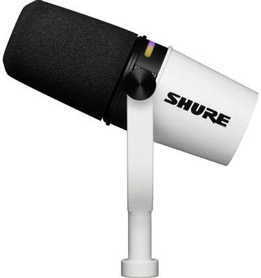 Микрофон SHURE MV7+-W, белый Микрофон SHURE MV7+-W, белый