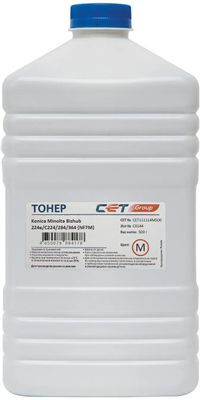 Тонер CET NF7M TN-711M/514M,  для KONICA MINOLTA Bizhub C654/C754/C654e/C754e,  пурпурный, 500грамм, бутылка