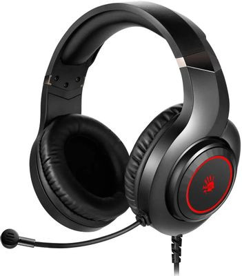 Гарнитура игровая A4TECH Bloody G220S,  для компьютера, мониторные,  проводные, черный  [g220s usb/ black]