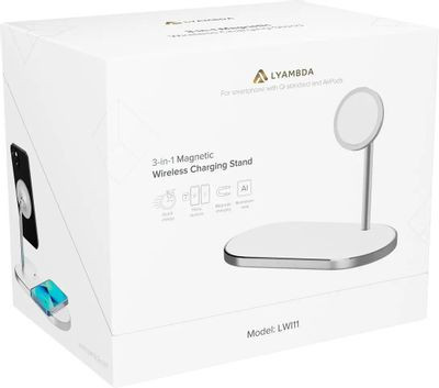 Беспроводное зарядное устройство LYAMBDA LWI11, USB type-C, USB, 35Вт, 1.67A, белый Беспроводное зарядное устройство LYAMBDA LWI11, USB type-C, USB, 35Вт, 1.67A, белый