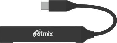 Хаб (разветвитель) Ritmix CR-4401, серый [80001491]