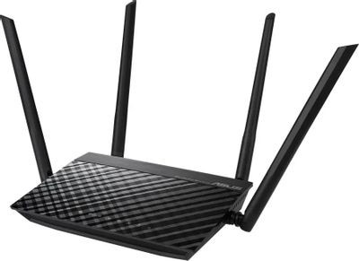 Wi-Fi роутер ASUS RT-AC1200 V2,  AC1200,  черный