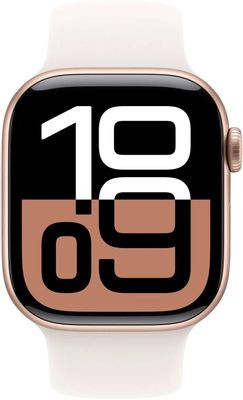 Смарт-часы Apple Watch Series 10 A2997,  42мм,  белый/розовое золото [mwwh3lw/a]