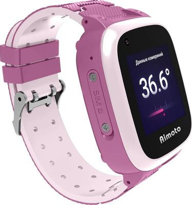 Смарт-часы Кнопка Жизни Aimoto Integra 4G,  1.3",  розовый/розовый [9600304](Б/У)