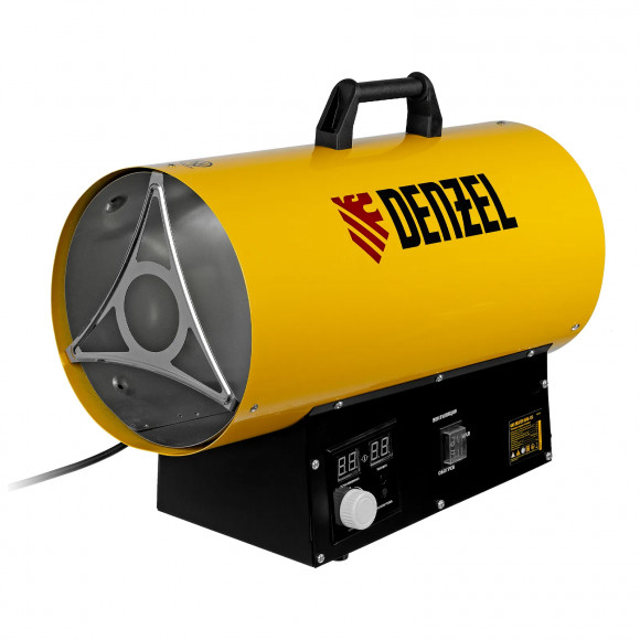 Газовая тепловая пушка GHG-15i, 15 кВт, цифровой термостат, пропан-бутан// Denzel Газовая тепловая пушка GHG-15i, 15 кВт, цифровой термостат, пропан-бутан// Denzel