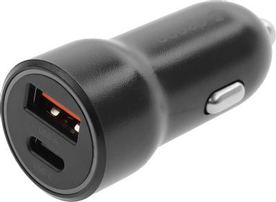 Автомобильное зарядное устройство Deppa 11298,  USB + USB type-C,  3A,  черный