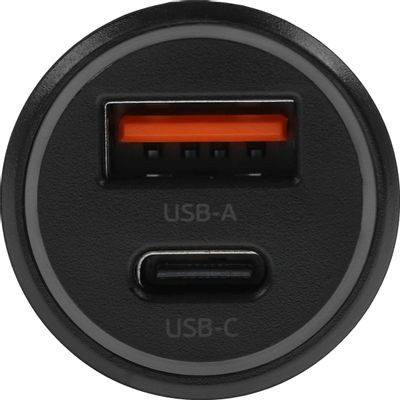 Автомобильное зарядное устройство Deppa 11298,  USB + USB type-C,  3A,  черный