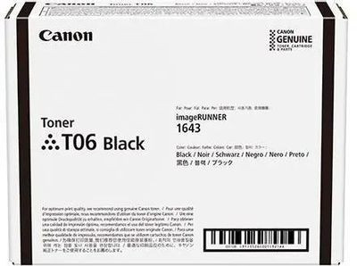 Тонер Canon T06,  для iR1643s,  черный, 465грамм, туба