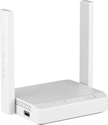 Wi-Fi роутер KEENETIC Launcher,  N300,  серый [kn-1221]