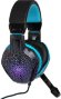 Гарнитура игровая Oklick HS-L400G ZEUS,  для компьютера, мониторные,  проводные, черный  / синий [359480]