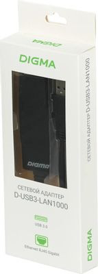 Сетевой адаптер Gigabit Ethernet Digma D-USB3-LAN1000 USB 3.0