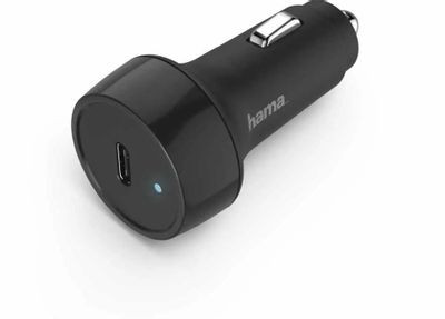 Автомобильное зарядное устройство HAMA H-183285,  USB type-C,  3A,  черный [00183285]